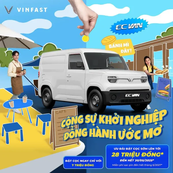 Thân xe bên hông VinFast EC Van